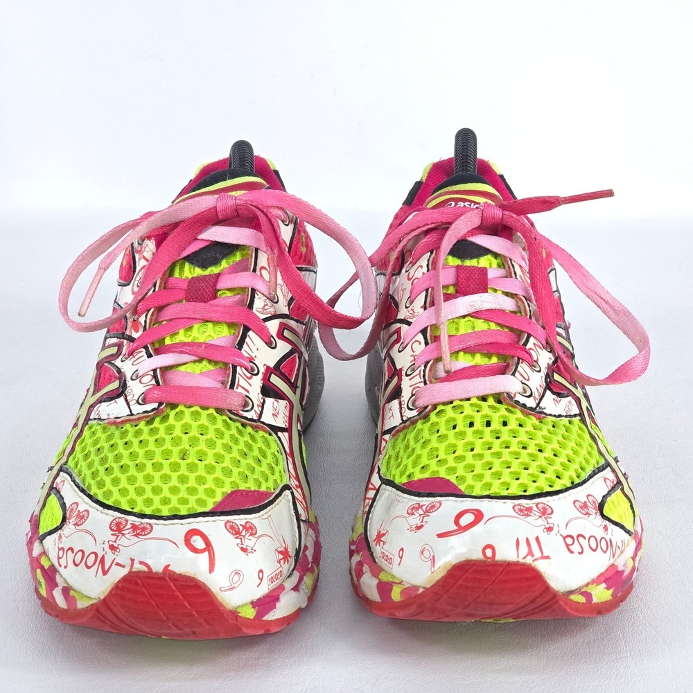Asics Gel-Noosa Tri 6 Womens 10 Multicolor Running Shoes T163N Graffiti Athletic - Picture 4 of 11